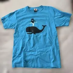 REDBROS クジラTシャツ ブルー　Sサイズ