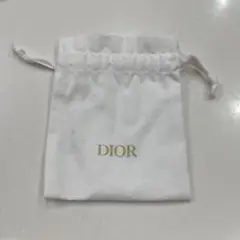 Dior ホワイト巾着袋