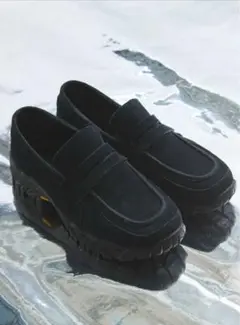 VIBRAM×OPENING ACT リアルレザースウェードローファースニーカー