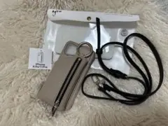 ajew エジュー iPhoneX/Xs/11pro ケース ストラップ付き