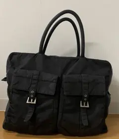 PRADA ブラック ボストンバッグ