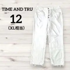 TIME AND TRU 【12（XL相当）】ホワイトデニムパンツ
