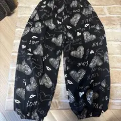 シーイン　ハートプリント 黒