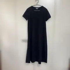 UNIQLO U ブラック エアリズムコットンTシャツワンピース Lサイズ