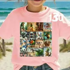 イタリアンブレインロット Tシャツ 130 薄ピンク