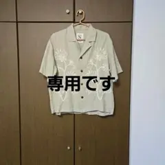 お値下げ　RNA-N B2829 レーヨンリネンコットンエンブロイダリーシャツ