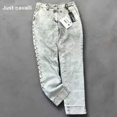 新品　ジャストカヴァリ　JUST Cavalli イタリア製　スタッズ　デニム