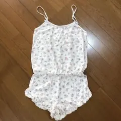 ジェラートピケ♡花柄♡キャミ♡ロンパース♡