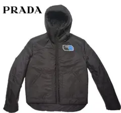 新品 PRADA プラダ ダウンジャケット ブラック 46 ロゴ メンズ