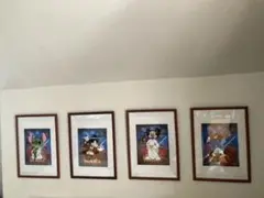 【美品珍品】DISNEY WORLD 2015 レーザー・セル画 4枚セット