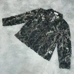 本日限定価格　かすみそう✨ かすみそう ブラウス 【L】 黒　ブラウン