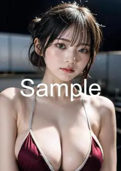 A4サイズアートポスター 1点もの 美女ポスター最高品質 D-X-５３