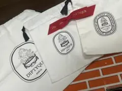 DIPTYQUE ディプティック　巾着袋3枚　クリスマス限定リボン