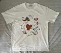 【新品・XL】厚手コットンTシャツ｜グラフィティ風デザイン