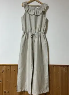l'atelier du savonのオールインワン・サロペット　麻混