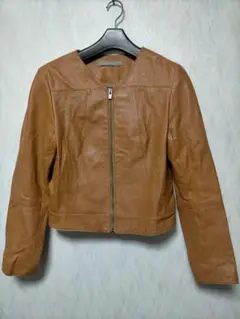 theory luxe レザー ジャケット 38 キャメル