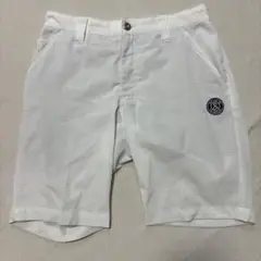 and per seホワイト メンズゴルフハーフパンツ M アンパスィ