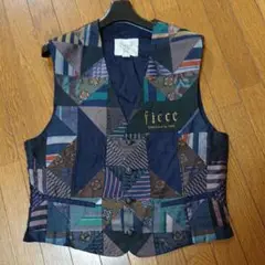 豪華 fIcce フイッチェ シルク 刺繍 ジレ y2k