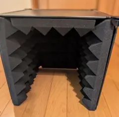 【簡易防音ボックス】30*30*30 約700g 軽量卓上型◆吸音スポンジ貼付済
