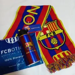 【現地購入品】FCバルセロナ マフラー ドリンクボトル セット