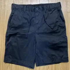UNIQLO ネイビー ショートパンツ ドローストリング付き