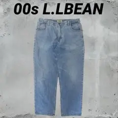 00s L.LBEAN ブルーデニム　ストレート　Lサイズ W35 アメカジ