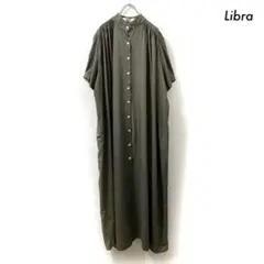 Libra リブラ★半袖シャツワンピース 未使用品 カーキ アンティローザ