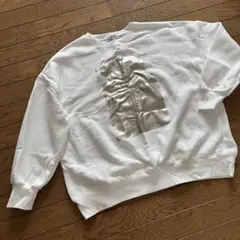FREAK'S STORE ホワイト プリント トレーナー