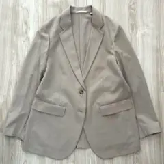 【美品】UNIQLO 感動ジャケット リラックスフィット XL ベージュ 軽量
