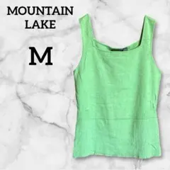 MOUNTAIN LAKE【M】グリーン ノースリーブ 鮮やか カジュアル 春夏