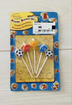 【未使用】誕生日 ロウソク サッカーボール