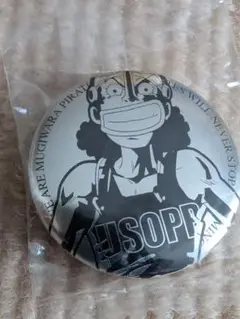 未開封ONE PIECE ウソップ モノクロ 缶バッジ