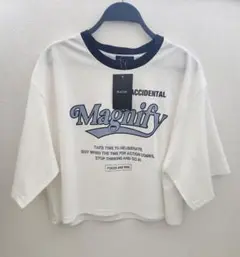 新品未使用　レディース　Tシャツ　ショート丈　半袖　Mサイズ