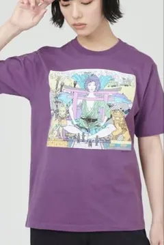新品 グラニフ 中村祐介 サーフブンガクカマクラ Tシャツ XL パープル 希少