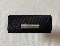 【美品】パーティーバッグ 黒 ビジュー付き
