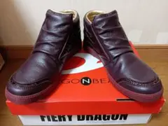 未使用DRAGONBEARD★ドラゴンベアード★えんじ色系ブーツ 25.5cm