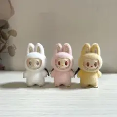 ブブちゃん　モコモコ　ミニフィギュア　恐竜3個セット