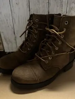 格安で美品 UGGブラウン紐ミドルブーツ激カワ