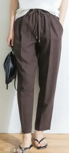 URBAN RESEARCH リネンライクドロストテーパードパンツ