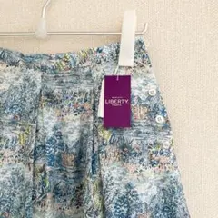 Liberty リバティ フレアスカートGlencot House ブルー系