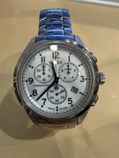 Timex クロノグラフ 時計 シルバー