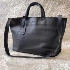 REN ランチバッグ S ピッグスキン ハリー ブラック 2way ハンドバッグ