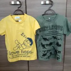 ドラえもん 恐竜 Tシャツ セット 110 2枚売り