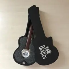 【未使用品】The Beatles ビートルズ 腕時計 ギター型木製ケース付き