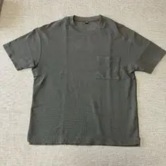 [メンズ M] ユニクロ　ビックシルエットポケツキT(ワッフル編み)半袖