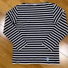 オーチバル　ボーダーカットソー　ネイビー　サイズ1
