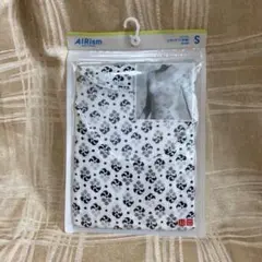 ユニクロ　エアリズム　UネックT 半袖シャツ S オフホワイト