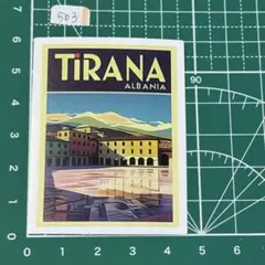 防水ステッカー Tirana ティラナ アルバニア レトロ観光デザイン