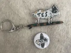 TES フレブル キーホルダー バッジ 2点セット