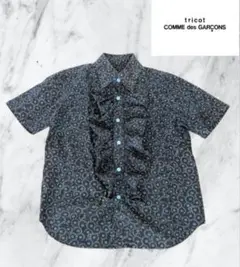 【美品】tricot COMMEdesGARCONS 小花柄 シャツ ブラウス